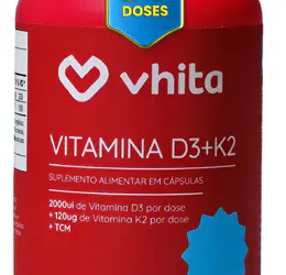 Vitamina D3 K2 Vhita 60 Cáps ( 2 Meses Cada Pote)
