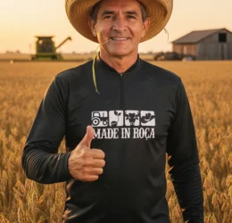 Camisa Agro Made In Roça Tecido Fresco Proteção Uv50+