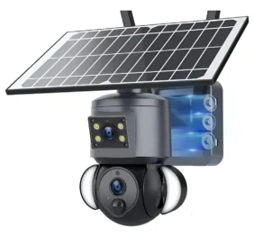 Câmera De Segurança Ip Wifi Placa Solar Prova D’água Full Hd