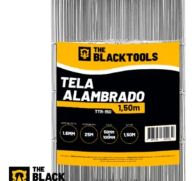 Tela Cerca Soldada Malha 5x10cm Fio 1,60mm – Rl 25×1,5m Ttr150 The Black Tools