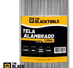 Tela Cerca Soldada Malha 5x10cm Fio 1,60mm – Rl 25×1,5m Ttr150 The Black Tools