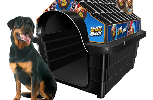 Casa Casinha N8 Super Dog Para Cachorros Grandes Resistente Cor Preto