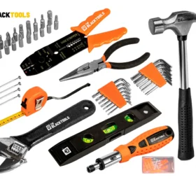 Jogo De Ferramentas 169 Peças Com Maleta E Furadeira Parafusadeira Sem Fio A Bateria Tb-12e 12v 3/8 10mm The Black Tools