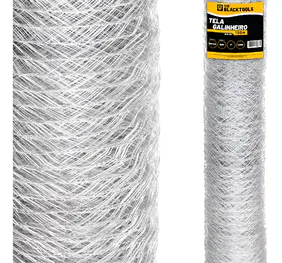 Tela Galvanizada Galinheiro 1,50x50metros Fio 23 Horta Tela