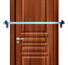 Tranca Trava Para Porta Anti Arrombamento Kit Completo