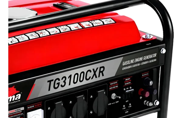 Gerador portátil Toyama TG3100CXR-Bivolt 3.1 kW monofásico com tecnologia AVR 115V/230V