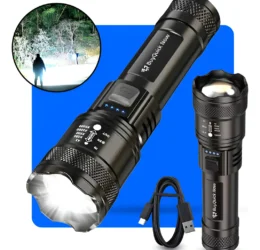 Lanterna Militar Tatica LED CREE Mais Forte do Mundo Ultra Potente 1Km